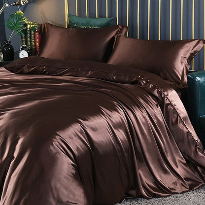 Luxury Silk/Satin Bedding Set (4-piece) - SilkSleep