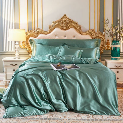 Luxury Silk/Satin Bedding Set (4-piece) - SilkSleep
