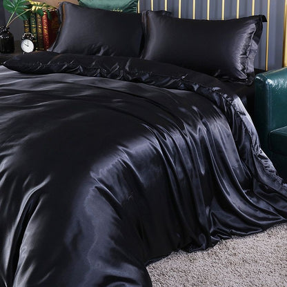 Luxury Silk/Satin Bedding Set (4-piece) - SilkSleep