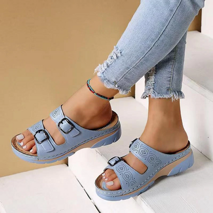 Orthopaedic women's comfort sandals with gel sole - Sofia