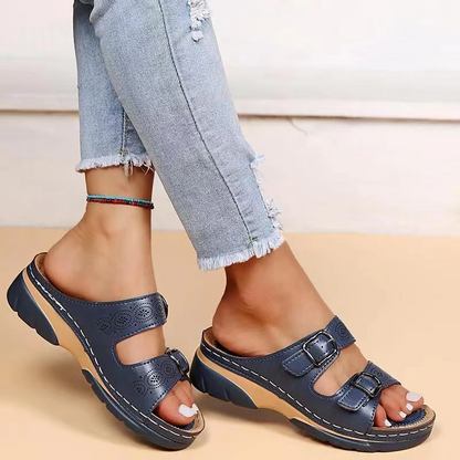 Orthopaedic women's comfort sandals with gel sole - Sofia