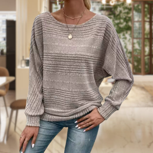 Striped women's knitted jumper – Zorine