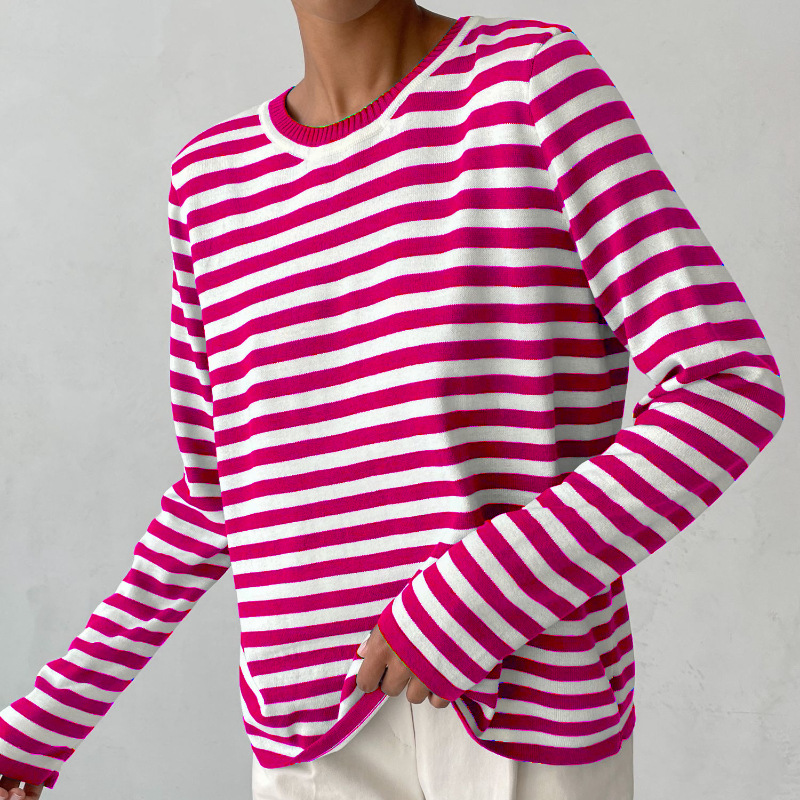 Stylish Striped T-Shirt Made of Lightweight Fabric - StreifenLeicht