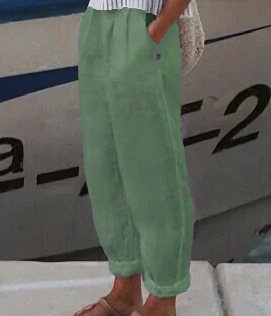 Linen Trousers for Women - Livia