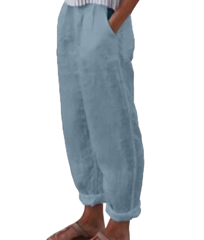 Linen Trousers for Women - Livia
