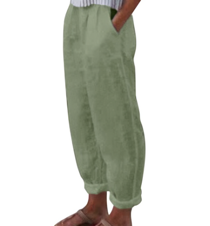 Linen Trousers for Women - Livia