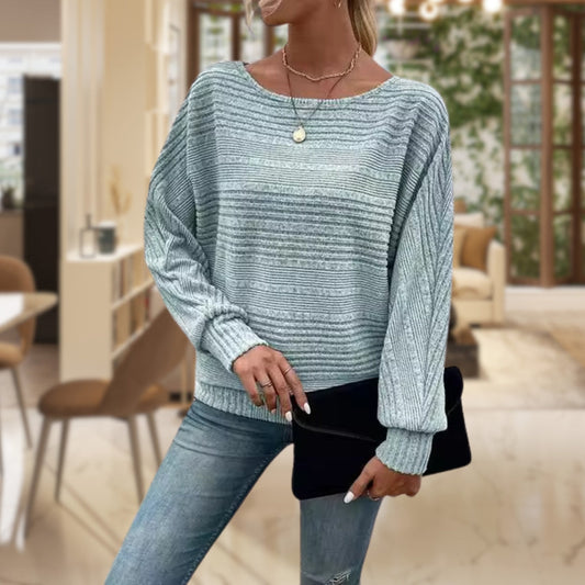 Striped women's knitted jumper – Zorine