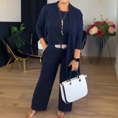 3-Piece Comfort Set: Cardigan, Top and Pants 9