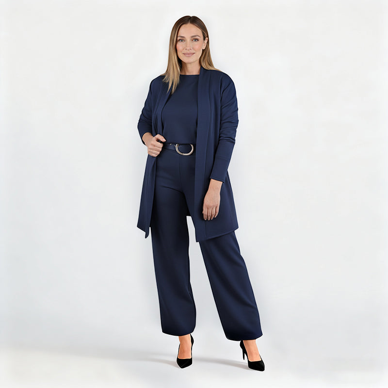 3-Piece Comfort Set: Cardigan, Top and Pants 12