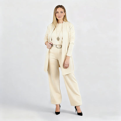 3-Piece Comfort Set: Cardigan, Top and Pants 14