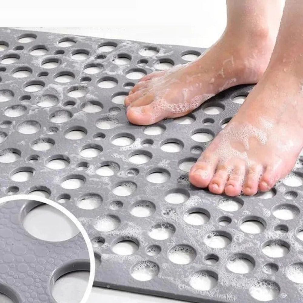 Anti-slip & Antibacterial Shower Mat – GripGuard