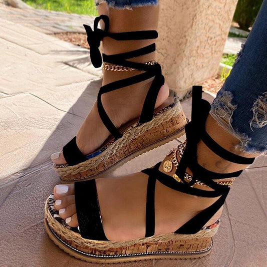 Comfortable ladies' comfort sandals with footbed & modern design - Amaya