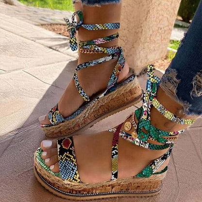 Comfortable ladies' comfort sandals with footbed & modern design - Amaya
