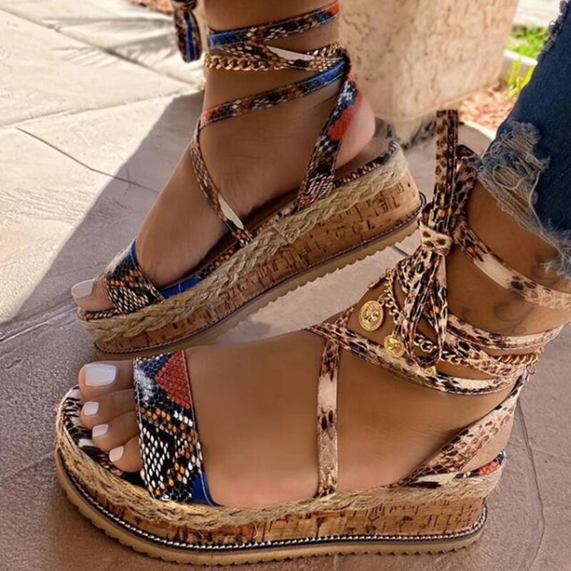 Comfortable ladies' comfort sandals with footbed & modern design - Amaya