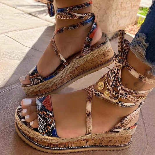 Comfortable ladies' comfort sandals with footbed & modern design - Amaya