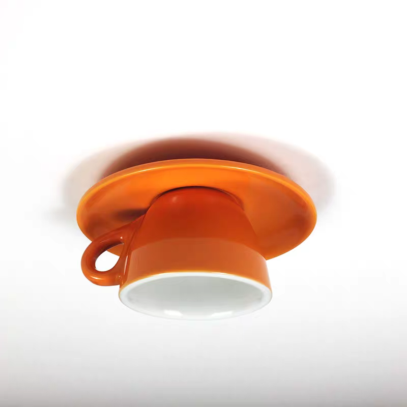 Coloured Ceramic Chandelier in Morandi Style - Viora
