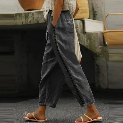 Boho women's printed summer trousers – Solea