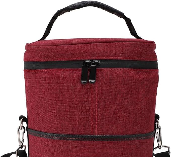 Insulated two-bottle wine cooler bag with adjustable strap – Buy one, get one free
