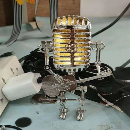 Decorative Microphone Robot Lamp with Guitar – Max