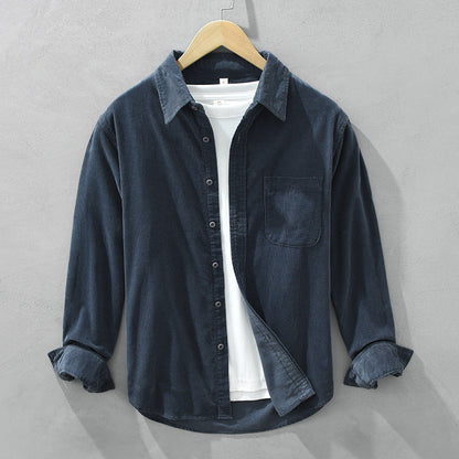 Corduroy Men's Shirt with Long Sleeves – Arvid