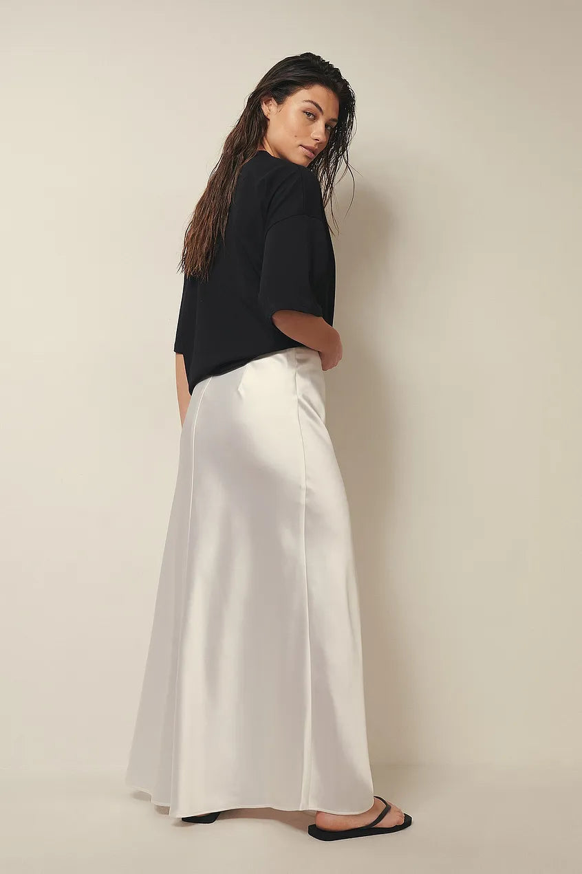 High Waist Satin Skirt – Leona