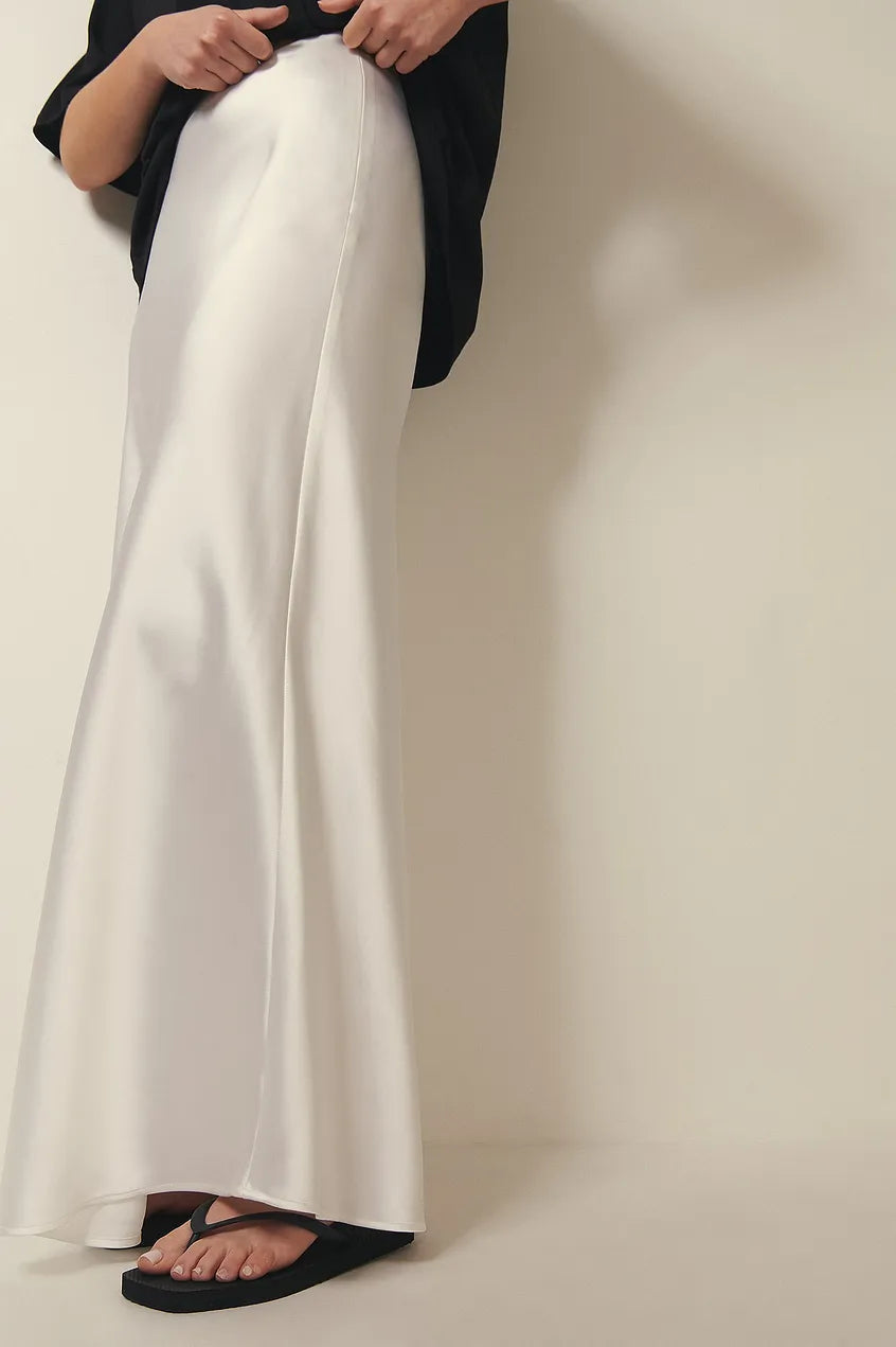 High Waist Satin Skirt – Leona