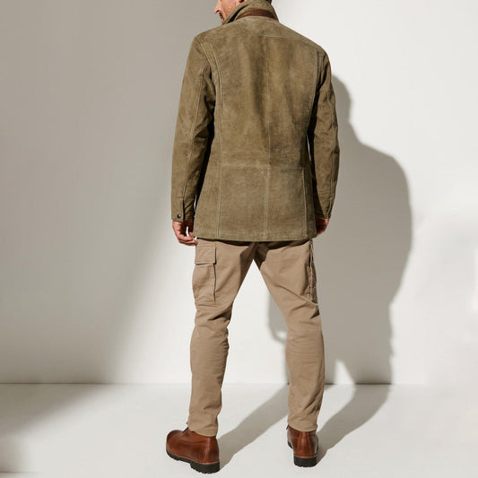 Vintage Suede Men's Jacket with Lining – Noam