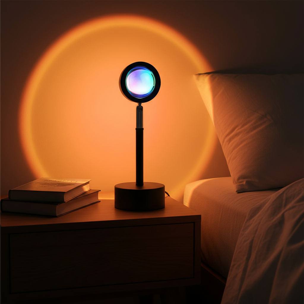 Kompakte Tischprojektor Lampe - AuraProjector