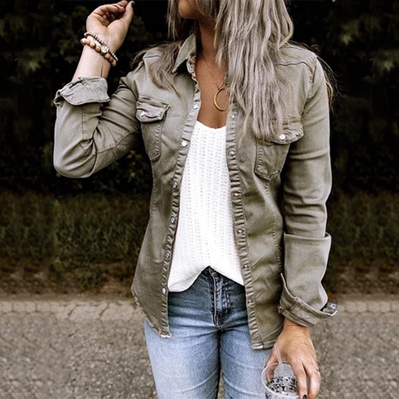 Stylish ladies' denim jacket - Elisa