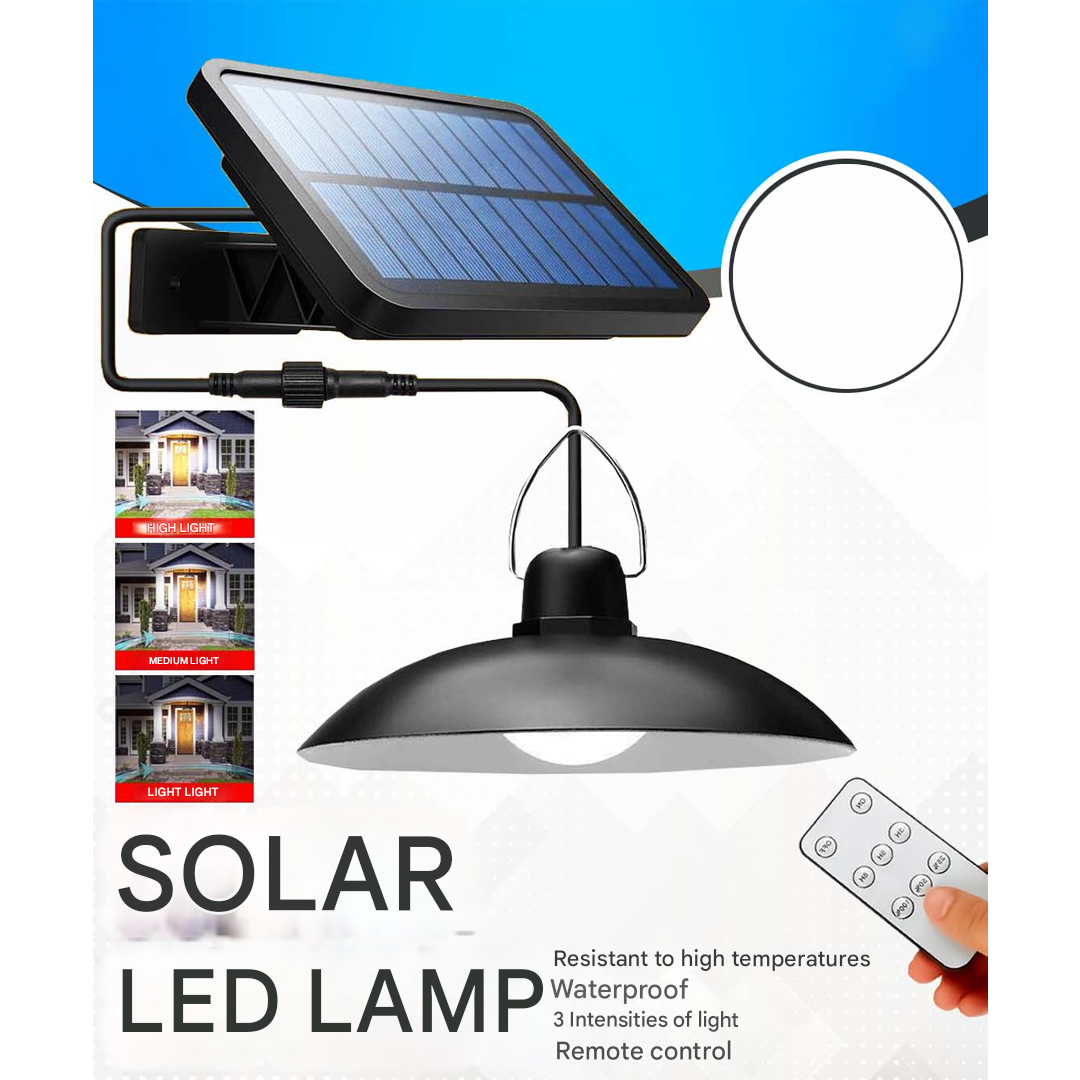 Wireless Solar LED Lamp Set with Remote Control – TwinRay