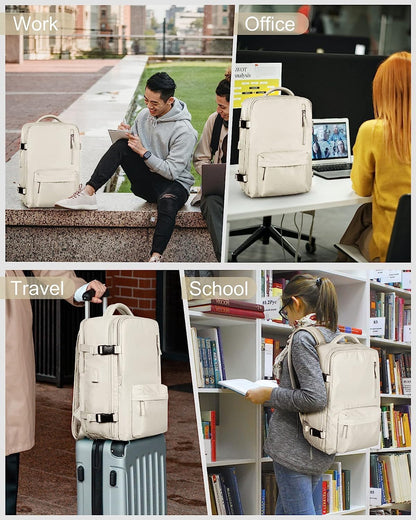 Waterproof travel rucksack with shoe compartment and USB port – suitable for 14-inch laptop
