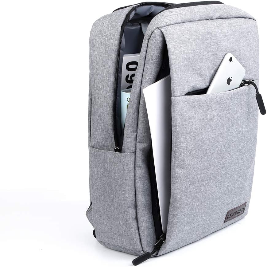 Slim, waterproof laptop backpack with USB port