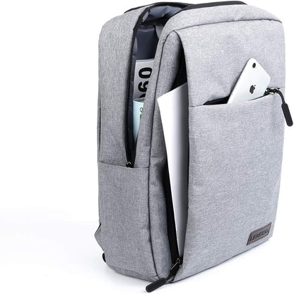 Slim, waterproof laptop backpack with USB port