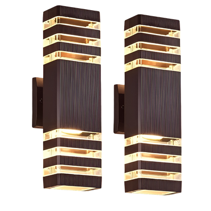 LED Outdoor Wall Light – Modern Up-and-Down Glow | Weatherproof 1