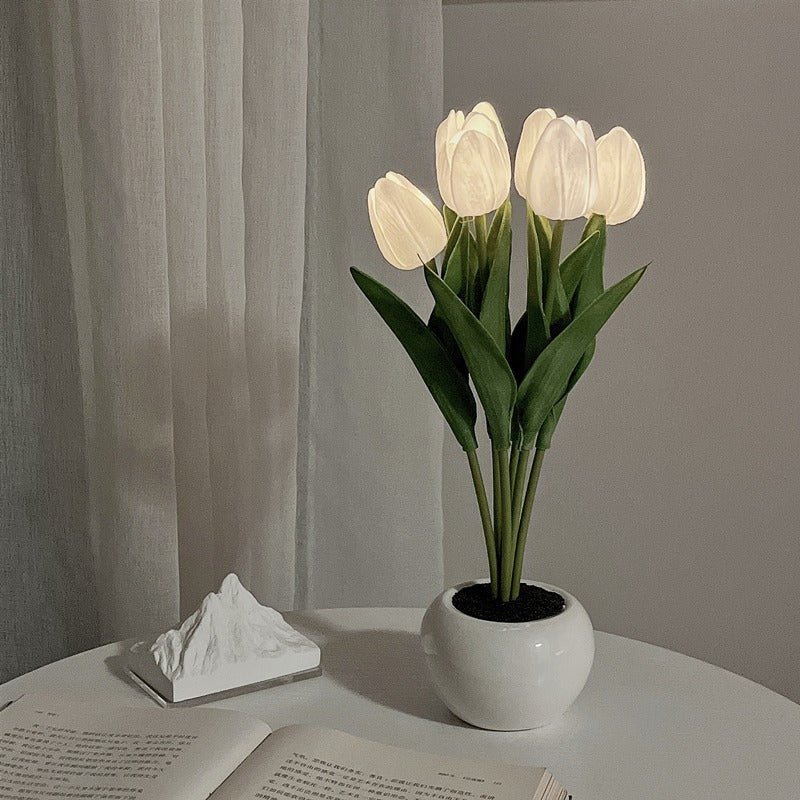 Decorative LED Tulip Table Lamp – Florima