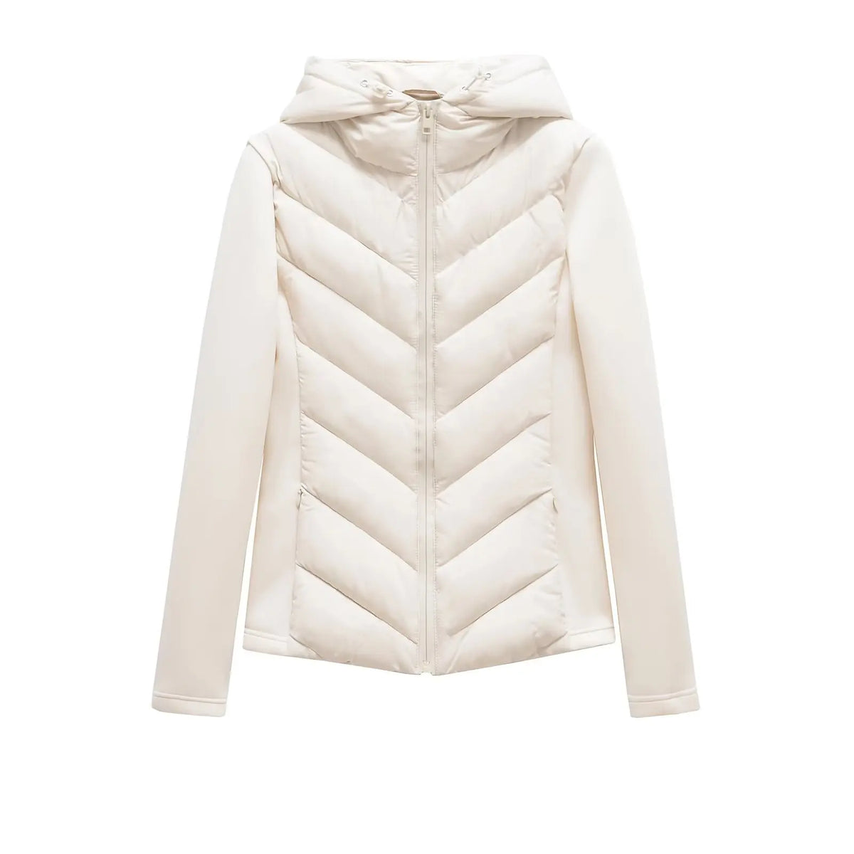 Women's Lightweight Padded Winter Jacket with Hood and Hidden Pockets 10