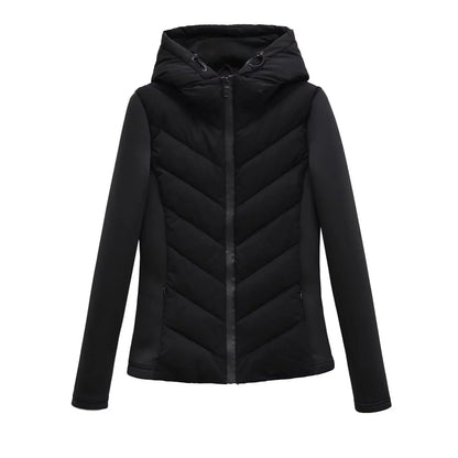 Women's Lightweight Padded Winter Jacket with Hood and Hidden Pockets 8