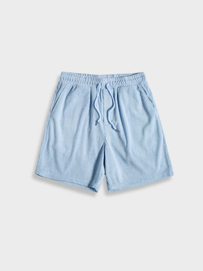 Men's corduroy shorts with button fastening – Sven