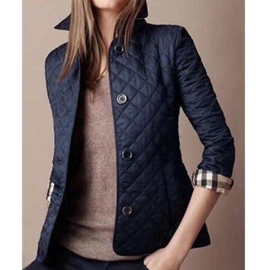 Quilted Women's Jacket with Buttons – Elin