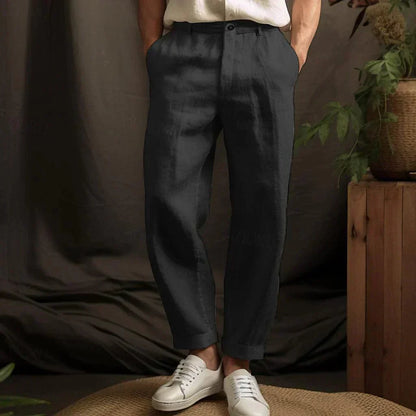 Men's autumn linen trousers – Milan Edition