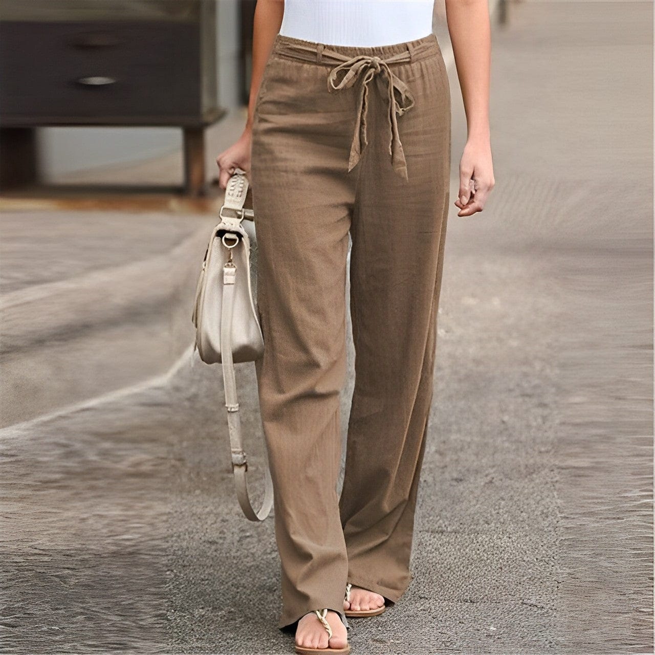 Linen Women's Trousers - Elise