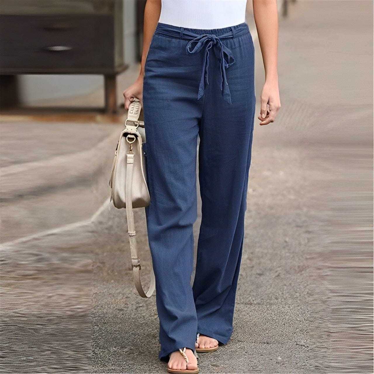 Linen Women's Trousers - Elise