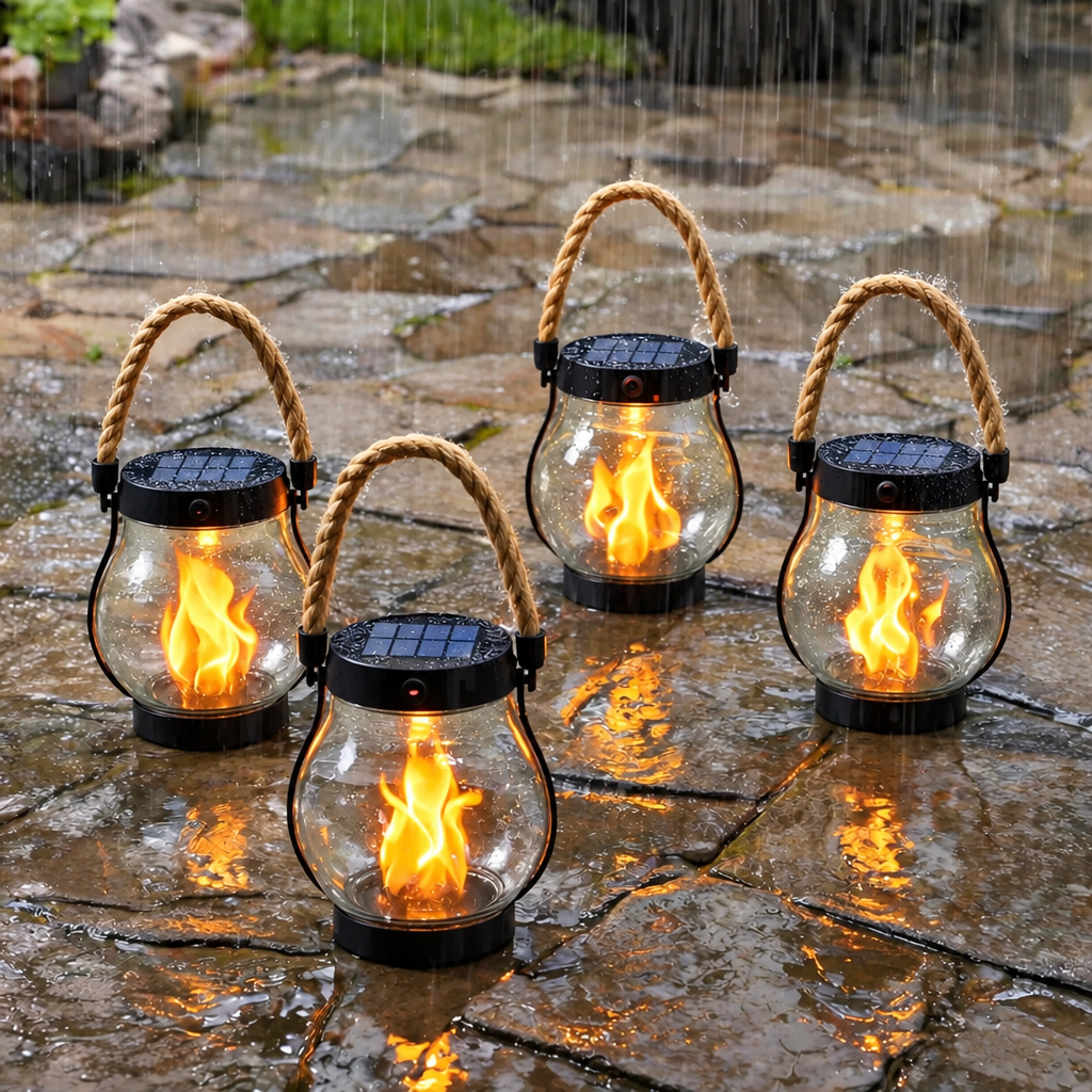Solar Lantern with Realistic Flame Effect 4