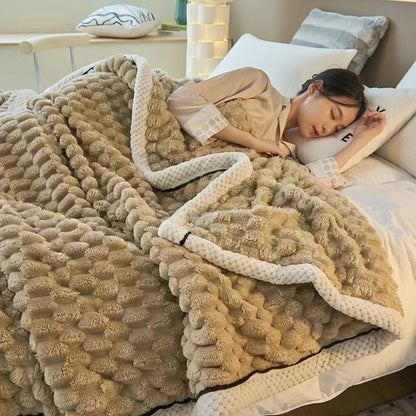 Double-layer Coral Velvet Blanket for Autumn & Winter – TurtleWarm