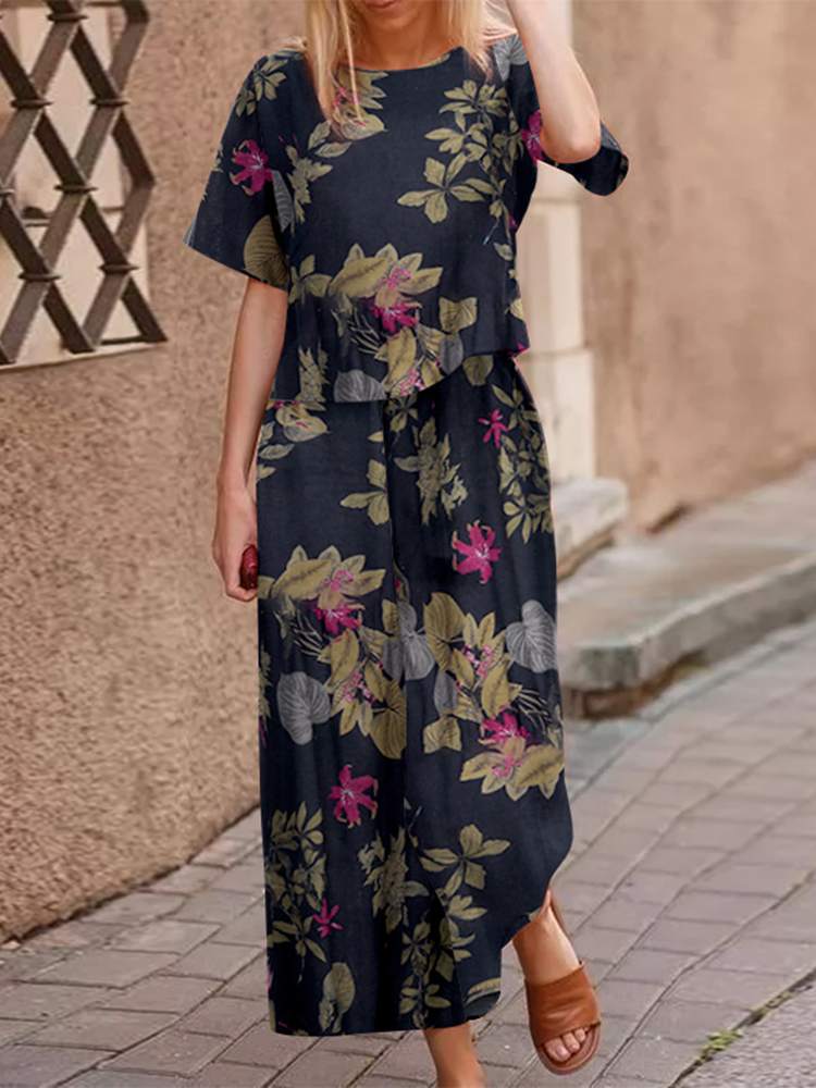 Lightweight two-piece summer outfit made of cotton with a flattering fit – Boho Set Zephyra