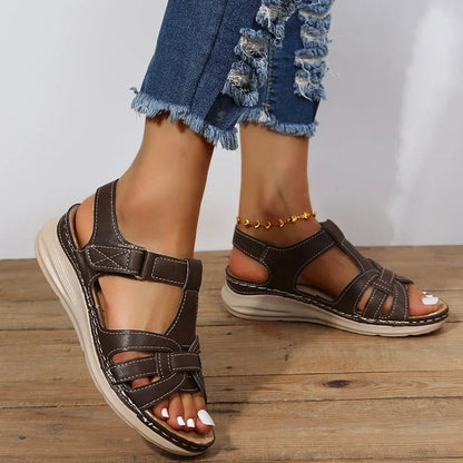 Orthopedic leather sandals for women – Emilia