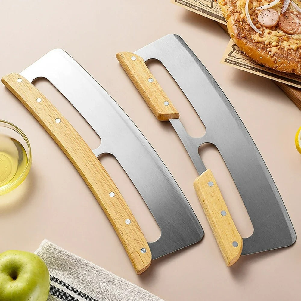 Large Pizza Cutter with Curved Stainless Steel Blade (35 cm) - Bruno