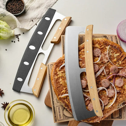 Large Pizza Cutter with Curved Stainless Steel Blade (35 cm) - Bruno