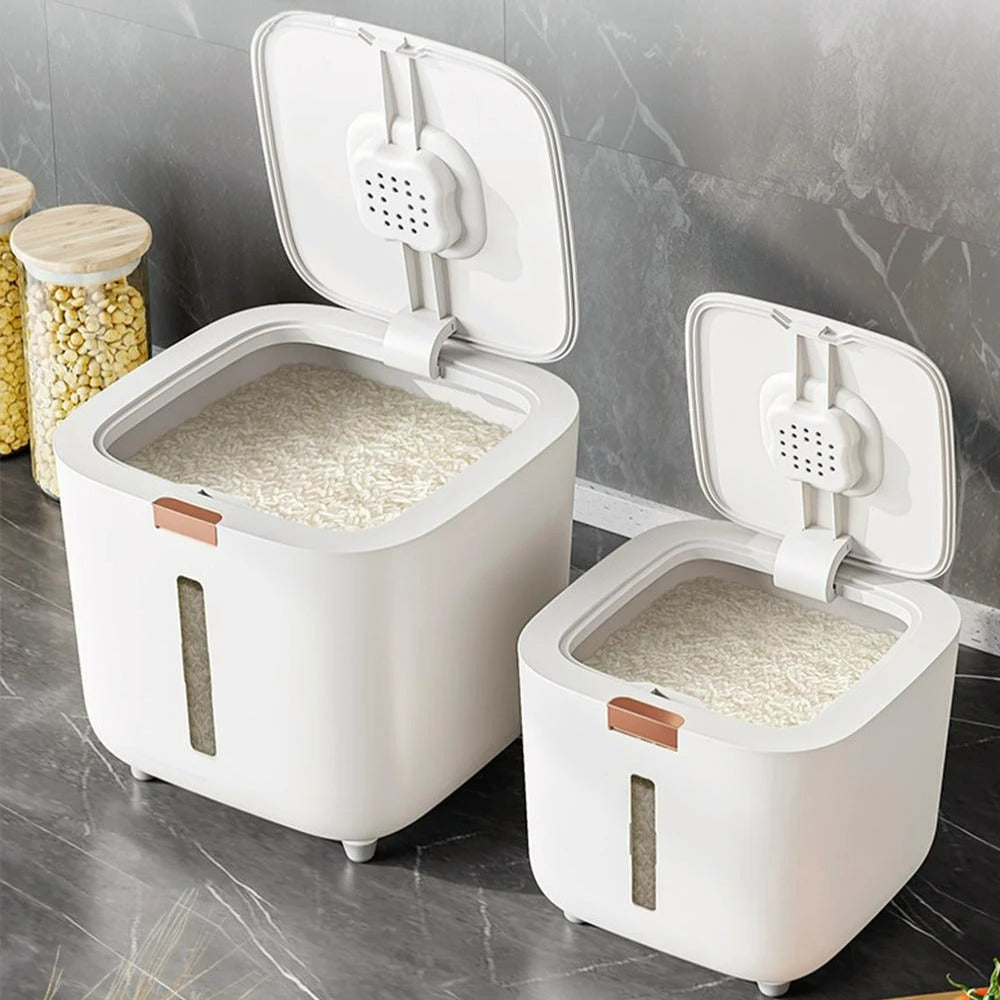 Air-tight Grain Dispenser with Lid (5–10 kg) - GranoBox