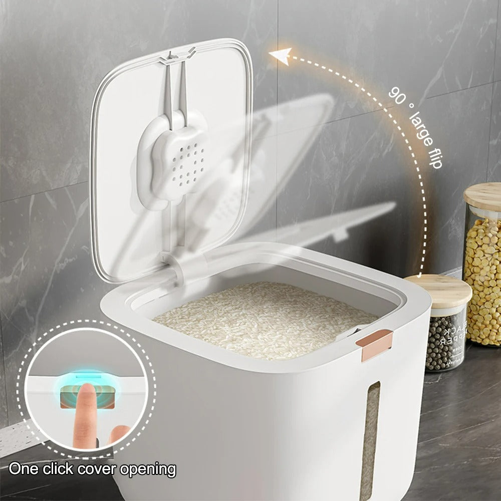Air-tight Grain Dispenser with Lid (5–10 kg) - GranoBox